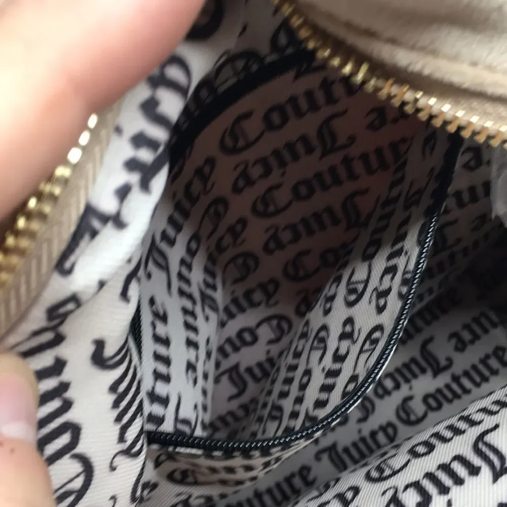 NWT Juicy Couture Queen Of Everything Backpack Velour Cafe/Powder Blush